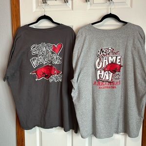 🍀Southern Belle Arkansas Razorback Tees 3x🍀